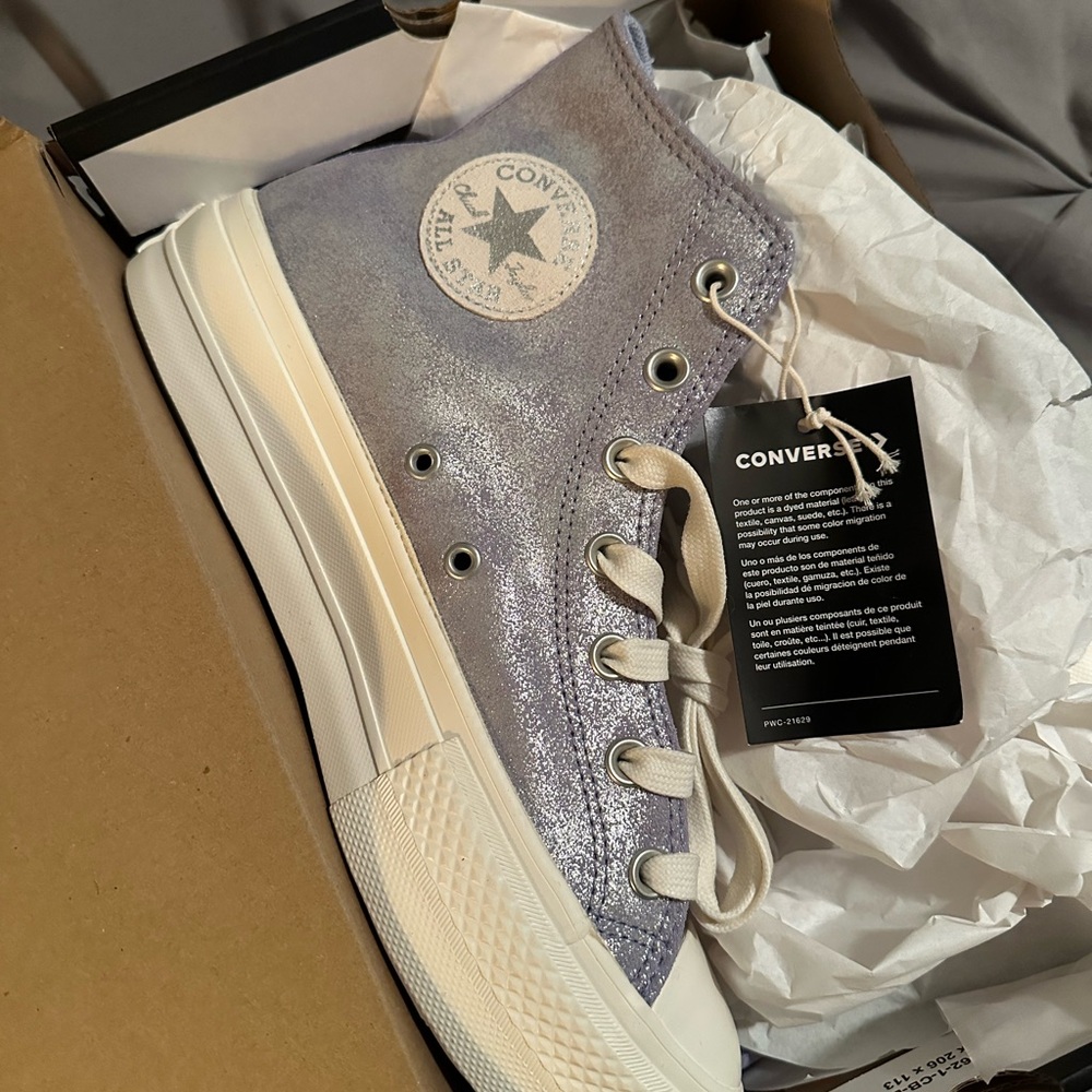 Converse High-Top Sneakers lilac pewter